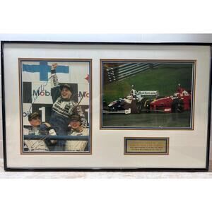Jacques Villeneuve, David Coulthard &‎ Mika Hakkinen Signed F1 Photo – Framed